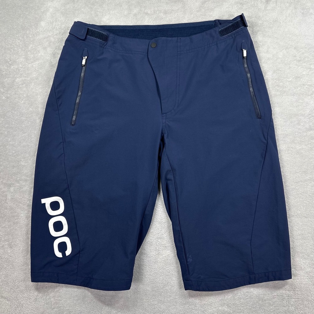 POC MTB Shorts Mens Large Blue Essential Enduro Mountain Bike Adjustable Waist